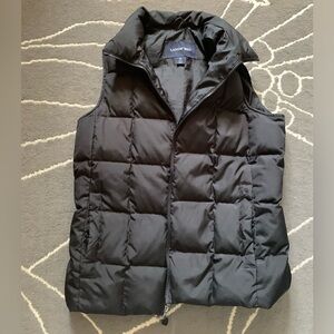 Lands End down black puffer vest